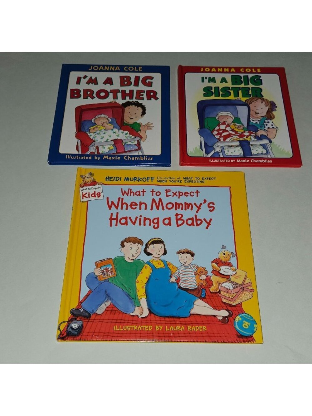 3 New Sibling Book Lot Big Brother Sister Cole What To Expect Mommy Having Baby